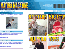 Tablet Screenshot of mature-magazine.com